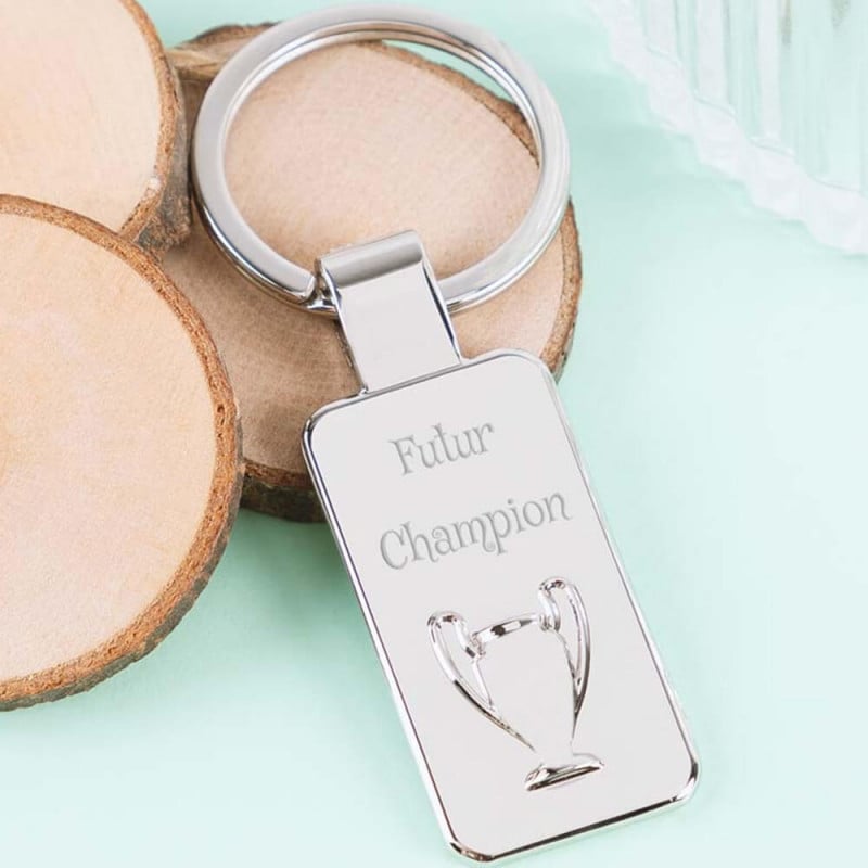 Porte clé champion personnalisable