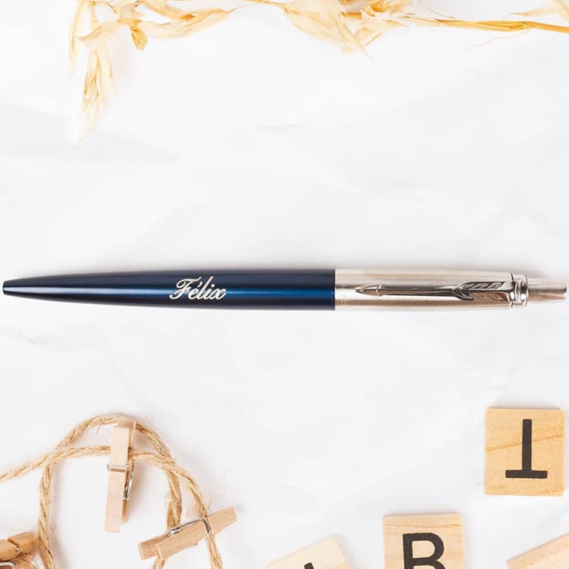 Stylo parker Jotter bille bleu personnalisé