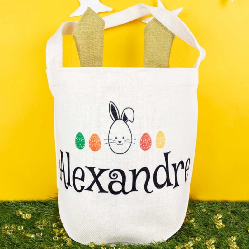 Sac de Pâques avec prénom personnalisé