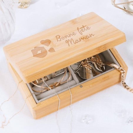 Boite bijou en bois personnalisée