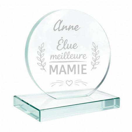 Trophée élue meilleure mamie personnalisé