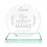 Trophée élue meilleure mamie gravé