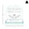 dimensions trophée meilleur papy mamie personnalisé