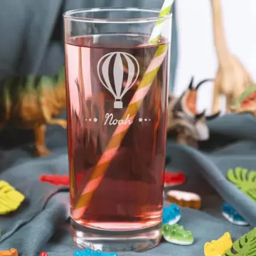 Verre sirop montgolfière personnalisé