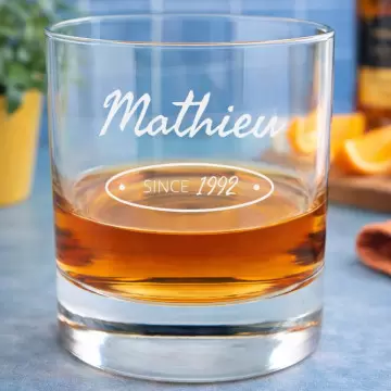 Verre à Whisky Since gravé