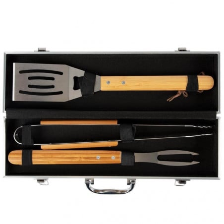 couvert coffret papa roi du barbecue personnalisé