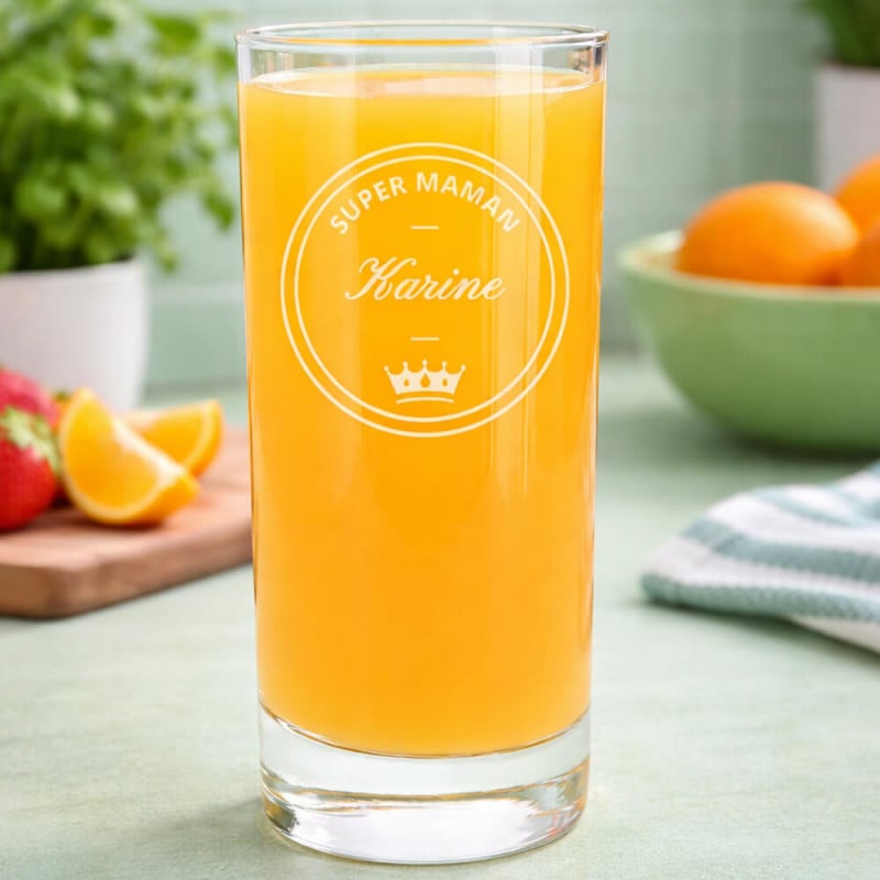 Verre apéritif maman personnalisé