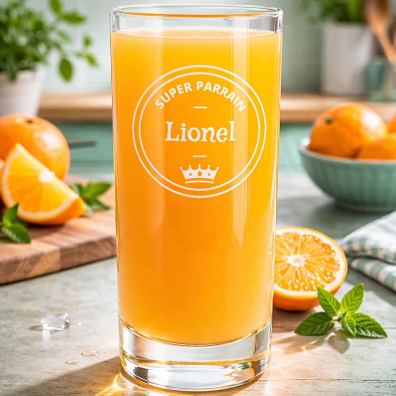 Verre apéritif parrain gravé