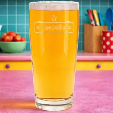 Verre à bière demi bistro gravé