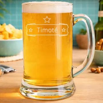 Chope à bière bistro personnalisée