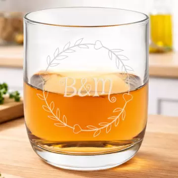 Verre à rhum cœur personnalisé