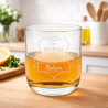 Verre à rhum écusson personnalisé gravé