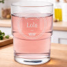 Verre à eau fille personnalisé