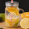 Mason Jar arc en ciel personnalisé
