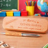 Coffret stylo bois maitresse personnalisé