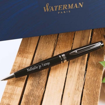 Stylo Bille Waterman noir expert gravé