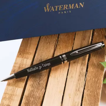 Stylo Bille Waterman noir expert gravé