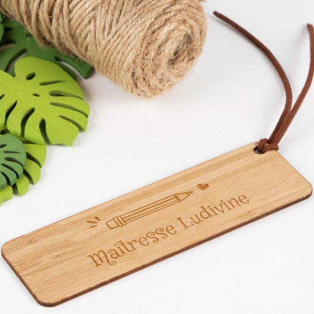 Marque page maitresse personnalisable