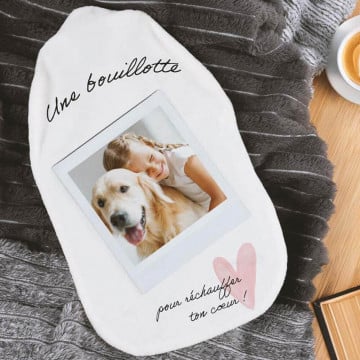 Bouillotte réchauffer ton cœur personnalisée