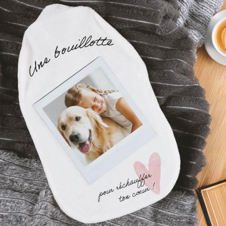 Bouillotte réchauffer ton cœur personnalisée