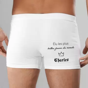 Boxer belle fesse personnalisé prénom