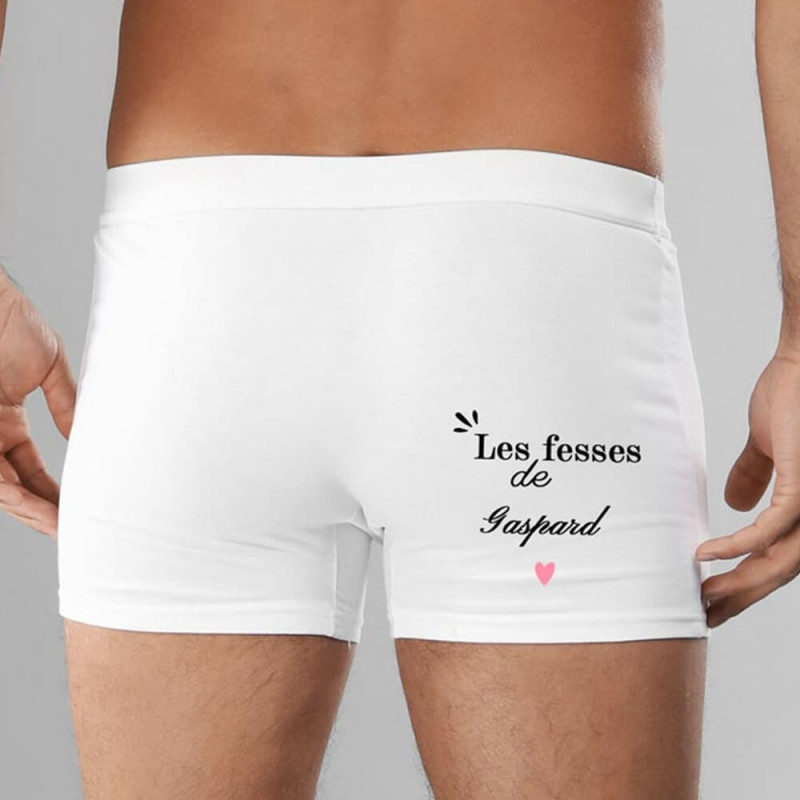 Boxer fesse personnalisé prénom