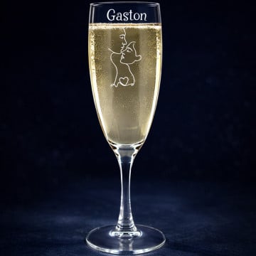 Flûte à champagne amour personnalisé