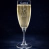 Flûte à champagne amour personnalisé texte