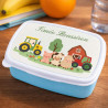 boite gouter enfant bleu ferme personnalisée
