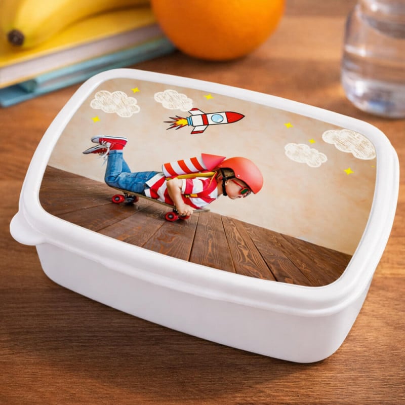 Boite gouter blanche personnalisée photo