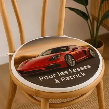 Coussin de chaise rond personnalisé