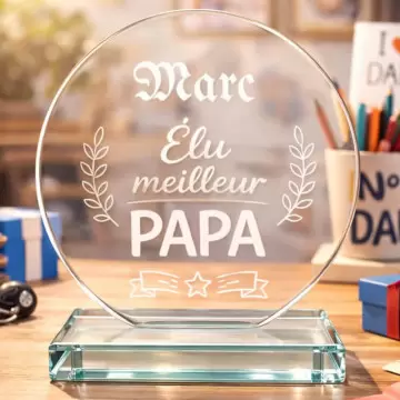 Trophée papa à personnaliser