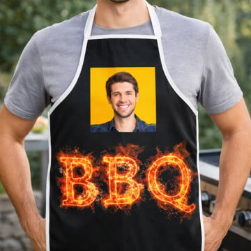 Tablier barbecue personnalisable photo