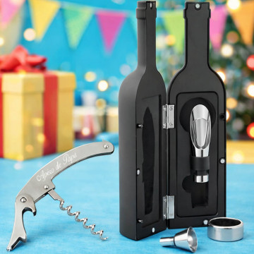 Coffret sommelier bouteille personnalisé