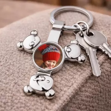 Porte clé hand spinner ourson personnalisé