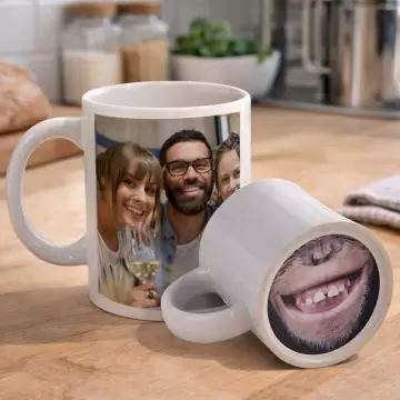 Mug fond singe personnalisé photo