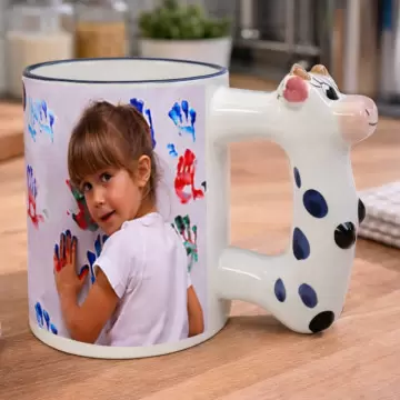 Mug anse vache personnalisé