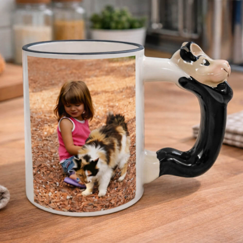 Mug anse souris personnalisé
