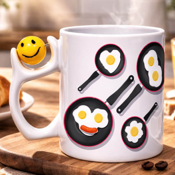 Mug smiley personnalisé photo