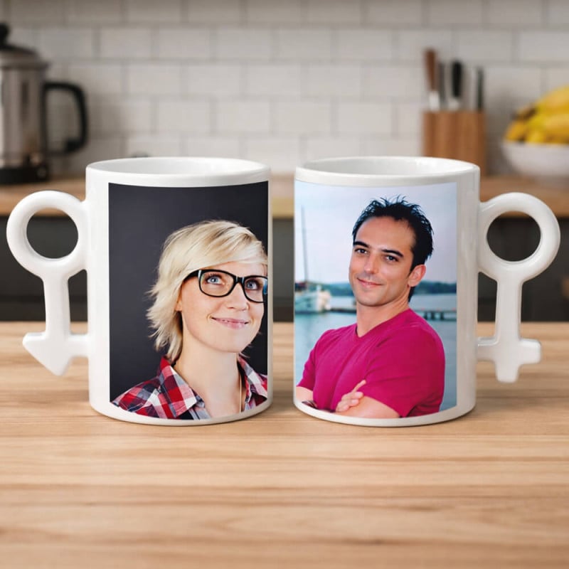 Mug personnalisé elle et lui photos