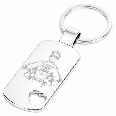 Porte clé super papa personnalisé