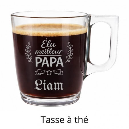 tasse élu meilleur papa personnalisé