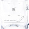 zone de gravure tasses maman en verre personnalisées