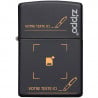Zone gravure briquet Zippo noir papa gravé