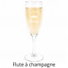 Flute à champagne Queen gravé