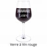 Verre à vin maman leopard gravé