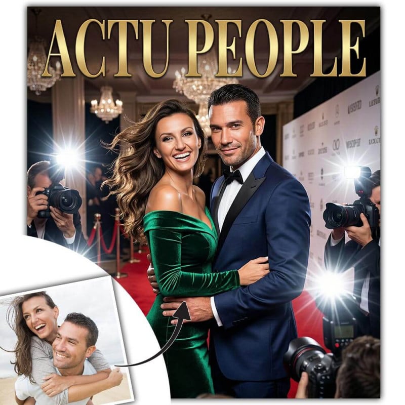 Fausse une magazine people personnalisé