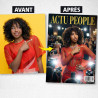 Fausse une magazine people personnalisé photo