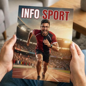 Fausse Une de Magazine de type sport