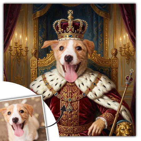 Tableau animal royal personnalisé unique